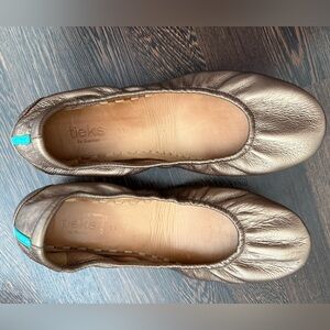 Metallic Bronze Tieks Size 11